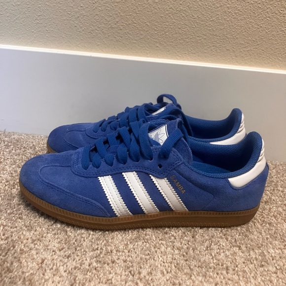 Adidas Samba Blue and White Sneakers - Picture 2 of 7